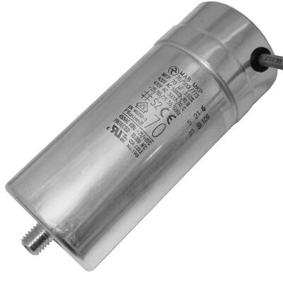 Anlaufkondensator Motorkondensator 70µF 420V 60x145mm Kabel 50cm Hydra MKP-500 7