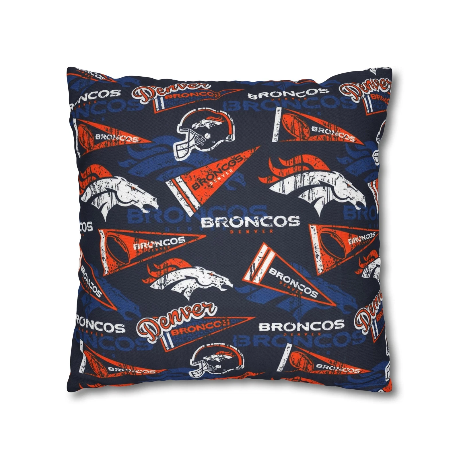 Denver Broncos Spun Square Pillowcase