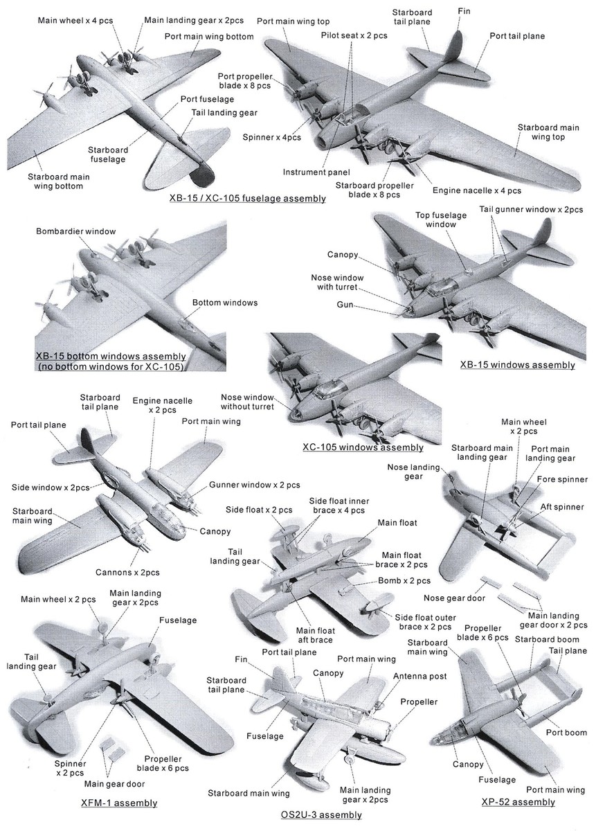 航空機・ヘリコプター ANiGRAND 1/144 Boeing XB-55 1/144 scale Boeing XB-55 - Propeller-driven version of B-47