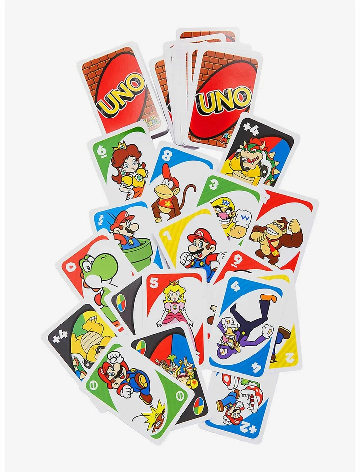 UNO Super Mario by Mattel - Nintendo Family Card Game Brand New - Image 4 of 4