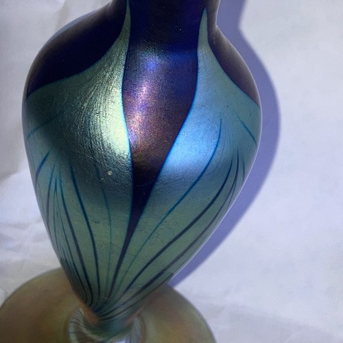Signed Lundberg 83. F0802. Iradescent Perfume Bottle Pristine - Picture 6 of 14