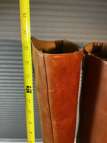 Corso Como Women's Size 7EC Tan Leather Side Zip Tall Riding Equestrian Boots - Picture 8 of 21