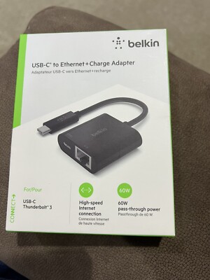 Belkin NC001BKBL USB-C to Ethernet + Network Adapter   Item#SAG1