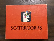 The Game of Scattergories Board Game Milton Bradley, 1988 Vtg