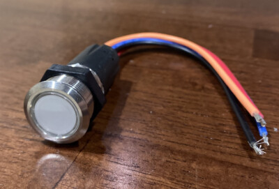 22MM Electronic Push Button LED Switch ON/OFF Marine | eBay