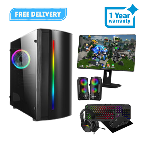 22in Fast Gaming PC Bundle Core i5 16GB RAM SSD+HDD 4GB GT730 NEXT DAY DELIVERY - 第 1/6 張圖片