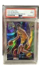 2021-22 Austin Reaves  Spectra Asia Exclusive 15/75 Jersey Match  PSA 9 Pop 1