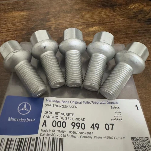 5Pcs Genuine Wheel Lug Bolts Nuts 0009904907 For Mercedes Benz SL550 CLS550 C250 - Picture 4 of 4