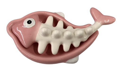 PORTACENERE POSACENERE IN CERAMICA PESCE CM 19 x 9 DISPONIBILE IN 5 COLORI - Picture 7 of 15