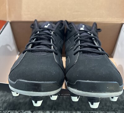 Size 13 Air Jordan 6 Retro Detachable Black Nike Football  display picture 3