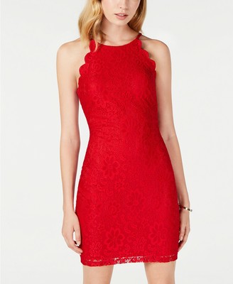 macys junior red dresses