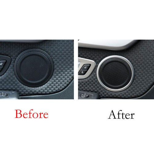 Fit For BMW X2 F39 2018-2021 Matte Silver Inner Door Horn Frame Cover Trim 4PCS - Picture 4 of 7