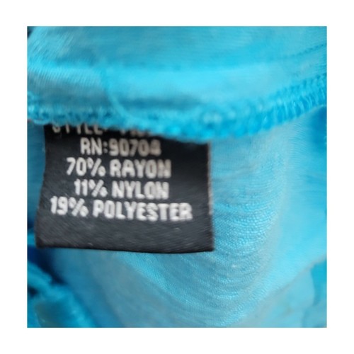 Fun Vintage Y2K Metallic Turquoise Jacket Top - Picture 6 of 6