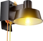 Porch Lights with Outlet, Dusk to Dawn Outdoor Light with Built-In GFCI Outlet, 