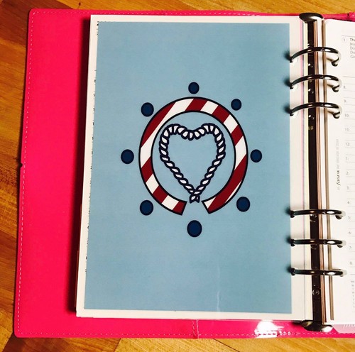 Anchor Two-Sided Dashboard for use with Filofax A5 - Picture 2 of 2