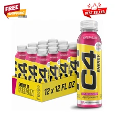 C4 Energy Non-Carbonated Zero Sugar Energy Drink, Pre Workout Drink + Beta Alani
