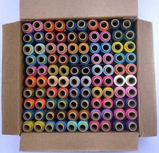 100 Tube Assorted Polyester Thread Spools Hand Sewing Thread Multipurpose Sewing