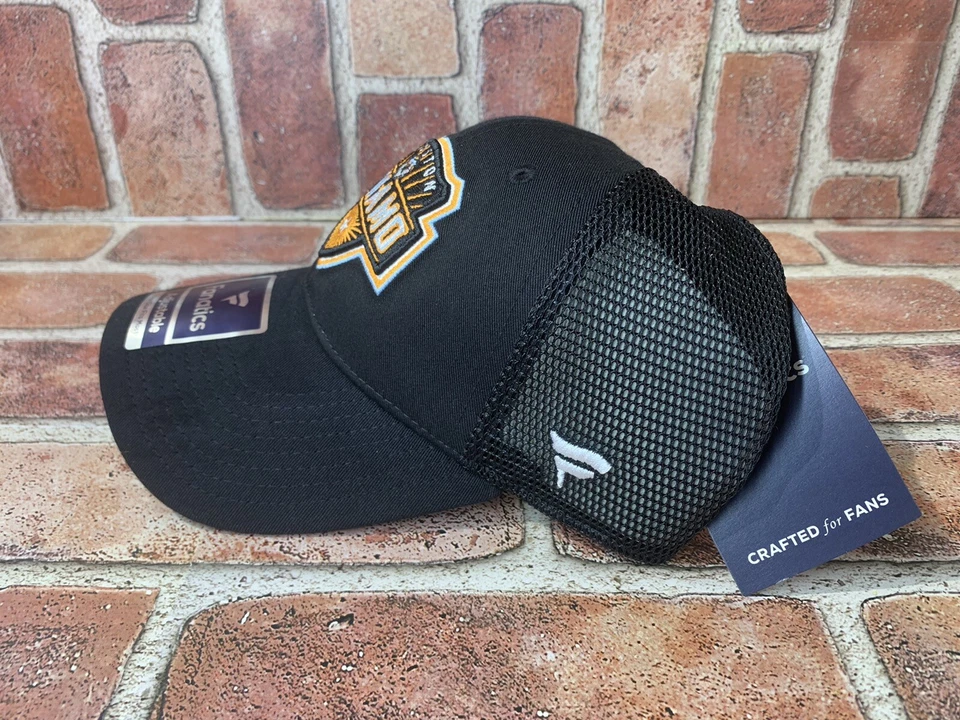 New Mens Fanatics Houston Dynamo Adjustable Hat Black Orange - Image 3 of 4