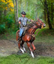 COLLECTORS SHOWCASE CIVIL WAR CONFEDERATE CS01013 MOSBY'S RANGERS SHOTGUN MIB