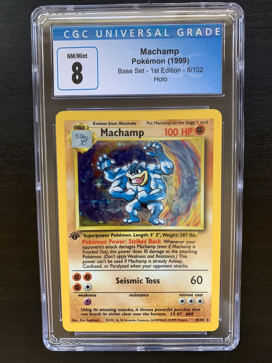 Pokmon TCG Base Set Machamp 8.5 Graded Individual Collectible Card Game Cards  for sale - eBay