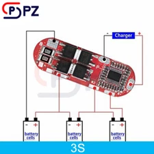 3S 4S 5S 25A 18650 Li-ion Lithium Battery Protection BMS Circuit Charging Board