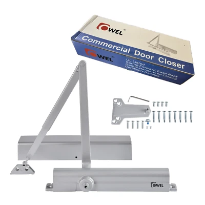 Heavy Duty/UL Listed Commercial Automatic Door Closer, Cast Aluminum Body | OWEL