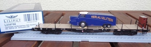 Liliput 235750 H0 Flachwagen SSI Köln DRG mit Rumpler LKW DRG Epoche Neu in OVP | Condition: Neu