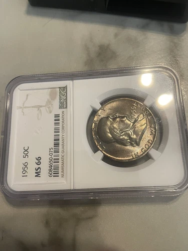 1956 NGC Ms 66 Franklin Half Dollar Spectacular 😊 Free Shipping