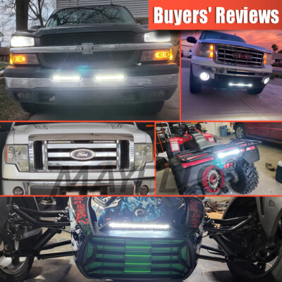 Amber And White Light Bar 32 Inch 3500W Tri-Row LED Light Bar - Combo Flood & Spot Beam For Off-Road, ATV, UTV, Trucks (Fits 12V/24V) 38 In Led Light Bar - Foto 6