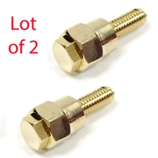2 Pack GM Side Post Battery Terminal Adapter Positive Negative GMC Gold Plated