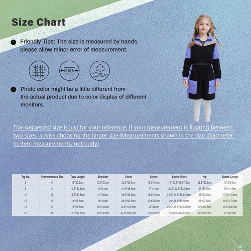 Kids Girls Coat And Shorts Festival Jacket With Bottoms Modern Sweatsuit Fun - Picture 25 of 68
