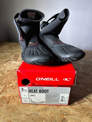 NEW O'Neill Heat 3mm Round Toe Cold Water Surf Boots Size