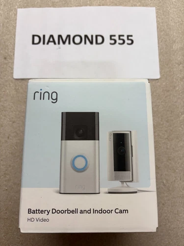 Ring Starter Set with Battery Doorbell and Indoor Cam