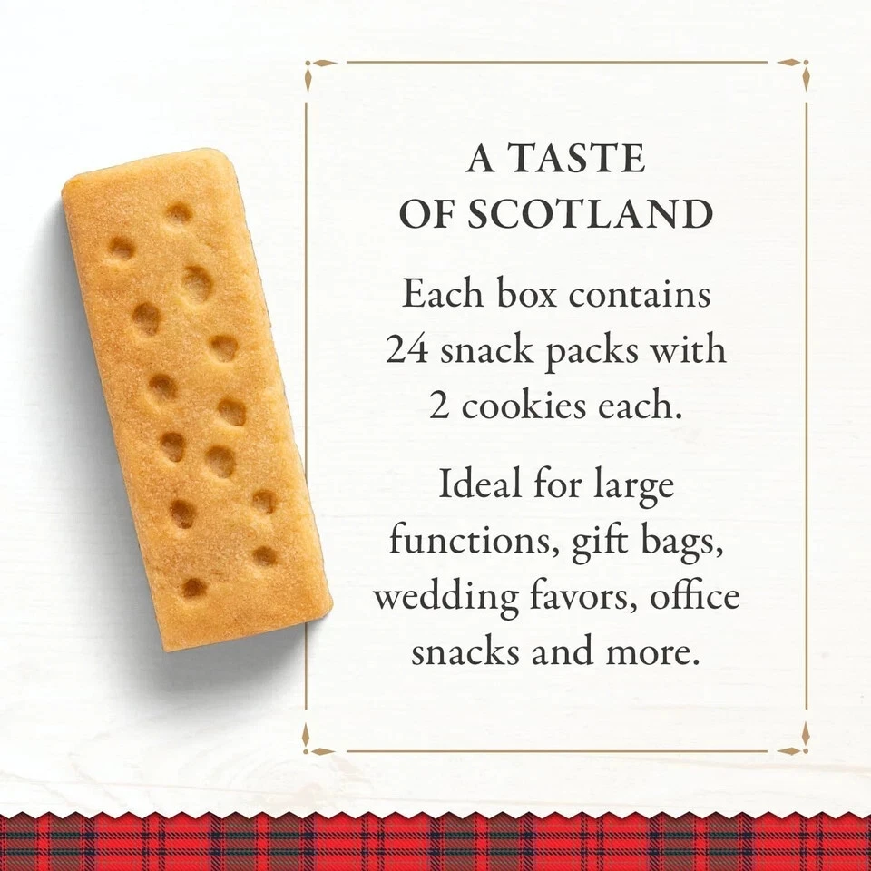 Walker’s All-Butter Shortbread Fingers - 2-Count Snack Packs (Pack of 24) - Auth - Image 2 of 4