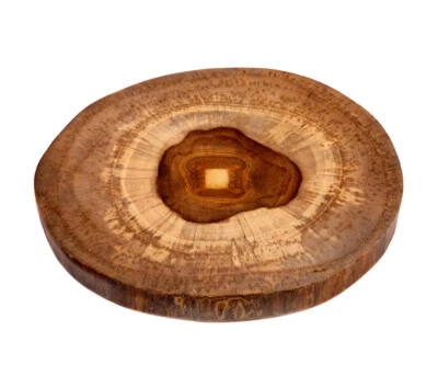 Holztablett Rund Untersetzer Holzscheibe Glas Untersetzer Tropfschutz B-Ware - Bild 1 von 4