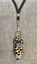 Asthma Inhaler Holder Case Sleeve Cheetah Animal Lovers Inhaler Keyring Lanyard