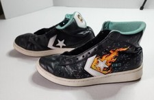 CONVERSE NBA JAM PRO LEATHER HI-TOP SHOES 8.5 BLACK