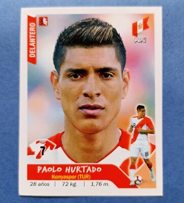 2019 3R Brazil Copa America FIFA #052 PAOLO HURTADO Peru Soccer Team Sticker