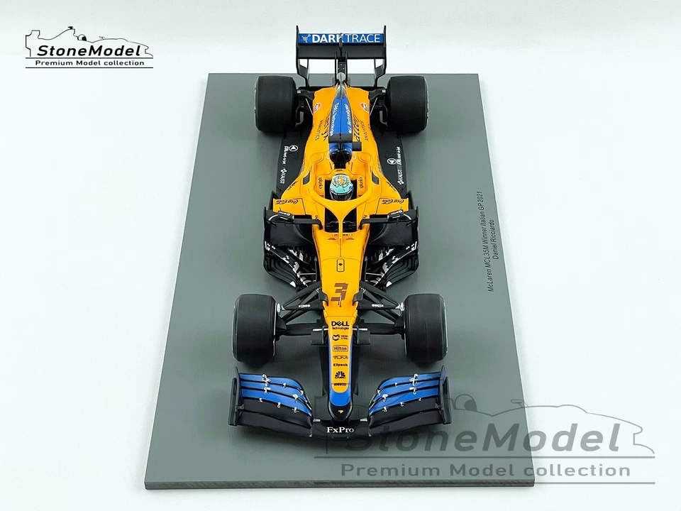 Mclaren F1 MCL35M #3 Daniel Ricciardo Italia Monza Ganador 2021 1:18 Chispa + Calcomanía Foto 4 de 4