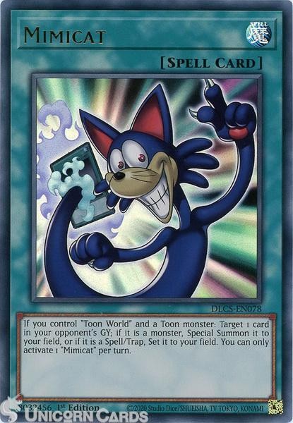 DLCS-EN078 Mimicat Ultra Rare 1st Edition Mint YuGiOh Card