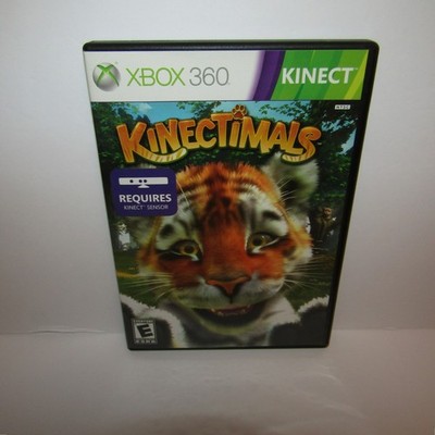 Kinectimals Microsoft Xbox 360 Kinect Video Game w/ Manual Tested Black Case
