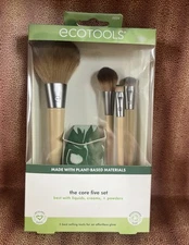 ECOTOOLS-The Core 5-Set: Powder, Cheek, Shadow Eyeliner & Perfecting Blender-New