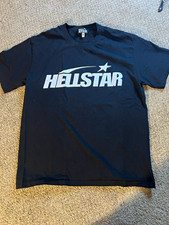 Hellstar Mens Graphic Logo T-Shirt Black/Whit...