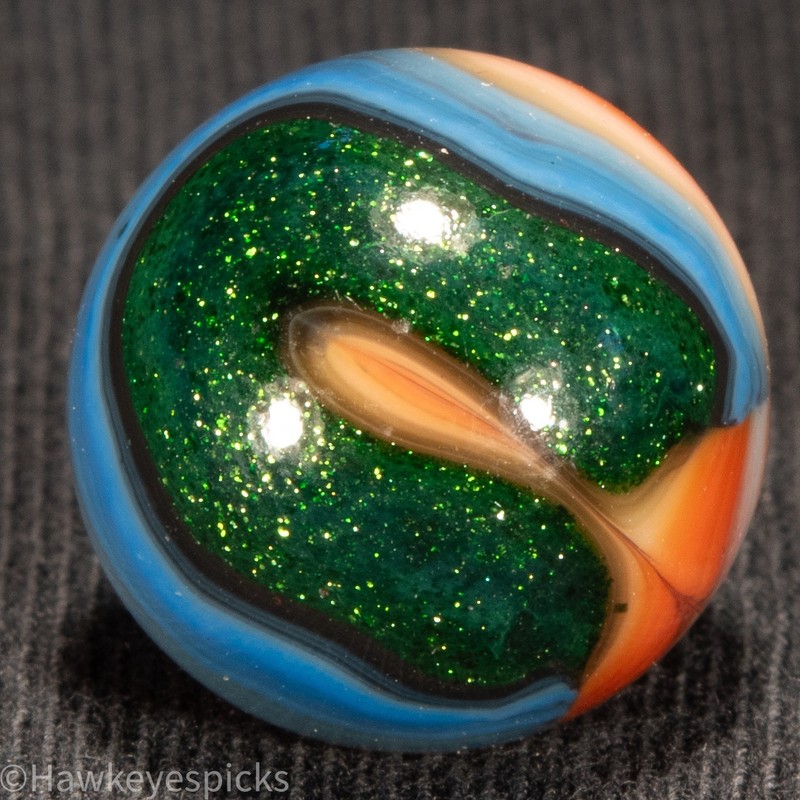 VHTF JABO EAGLE AV SUPERSTRIPE Swirl Marble 23/32" Mint Hawkeyespicks sg