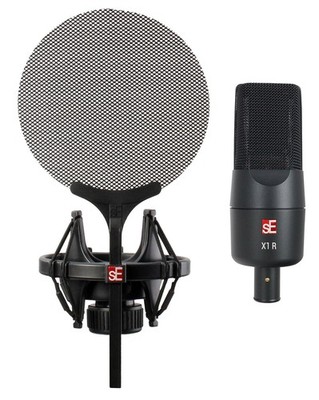 Se Electronics X1 R All Metal Ribbon Microphone+Metal Pop Filter+Shock Mount