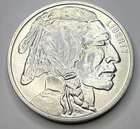 1 Troy oz Buffalo .999 Fine Silver Round ME44