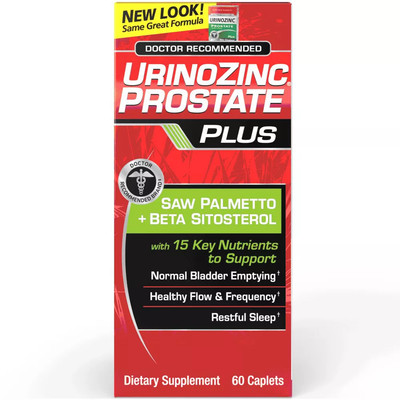 Urinozinc Prostate Health Complex Beta Plus Supplement Urinary Support 60 ct