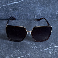 Oversized Square Black Frame Womens Sunglasse...