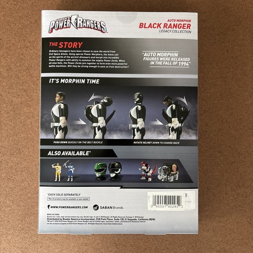 Figura Power Rangers Legacy Collection "Auto Morphin Black Ranger" (2018 NUEVA) - Imagen 11 de 17