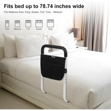 Bed Rail for Seniors Anti Slip Handrail Adjustable Safety Assist Grab Bar Bed